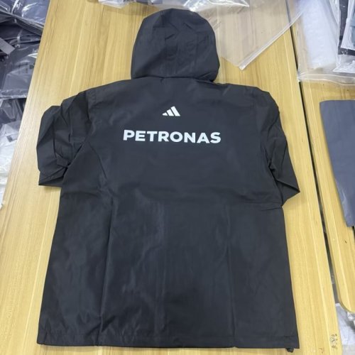 2025-2026 Mercedes Black Soccer Windbreaker Jacket Football Jacket
