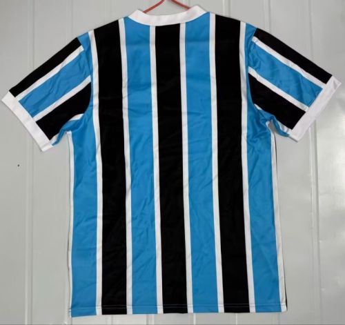 Retro Jersey 1983-1984 Gremio Home Blue/Black Soccer Jersey Vintage Football Shirt