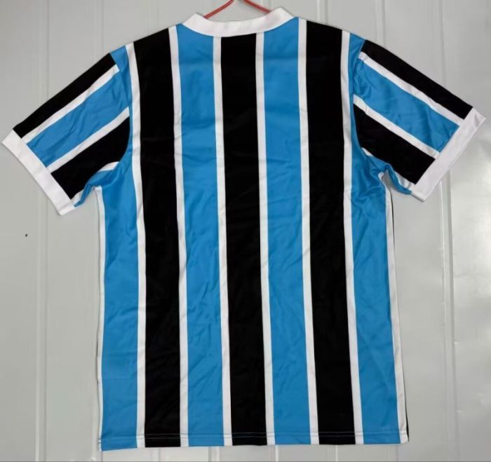 Retro Jersey 1983-1984 Gremio Home Blue/Black Soccer Jersey Vintage Football Shirt