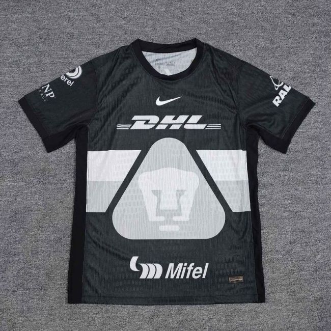 Player Version 2025-2026 Monterrey Black Goalkeeper Soccer Jersey Menterrey Football Shirt