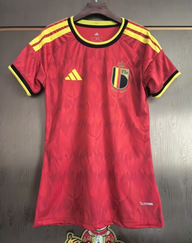 Women 2026 BEL Home Soccer Jersey Girl Football Shirt