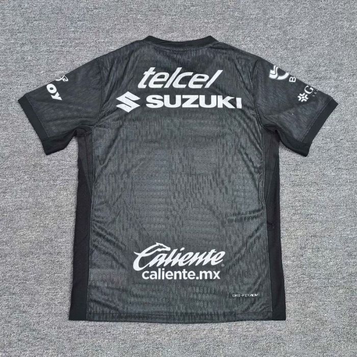 Player Version 2025-2026 Monterrey Black Goalkeeper Soccer Jersey Menterrey Football Shirt