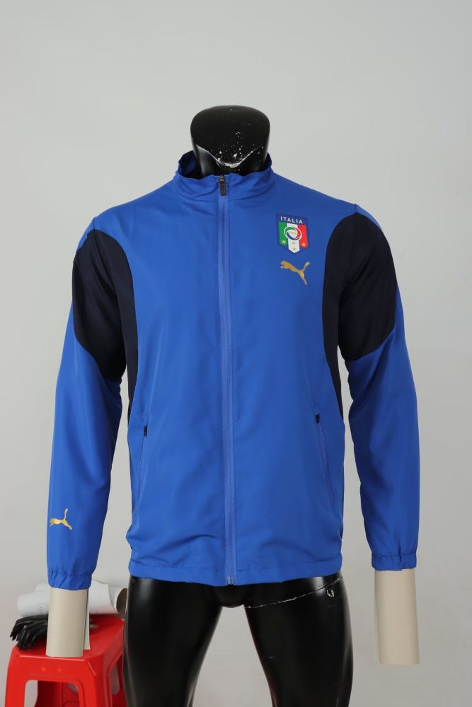 Retro Jacket 2006 Italy Blue Soccer Windbreaker Jacket Football Jacket