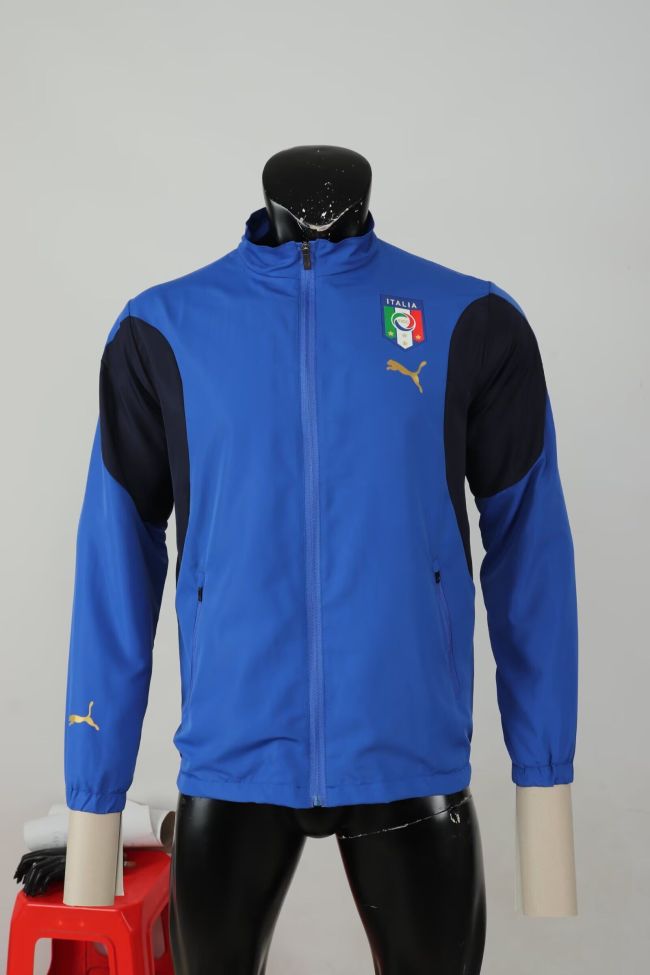 Retro Jacket 2006 Italy Blue Soccer Windbreaker Jacket Football Jacket