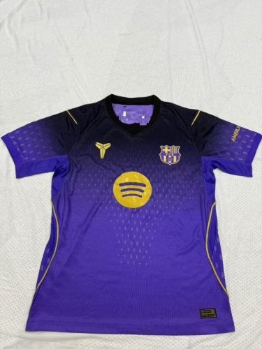 Barca Camisetas de Futbol Fans Version 2025-2026 Barcelona Black/Purple Soccer Jersey