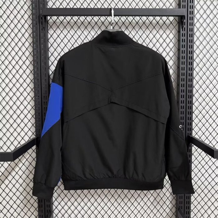 2025-2026 Chelsea Black/Blue Soccer Windbreaker Jacket Football Jacket