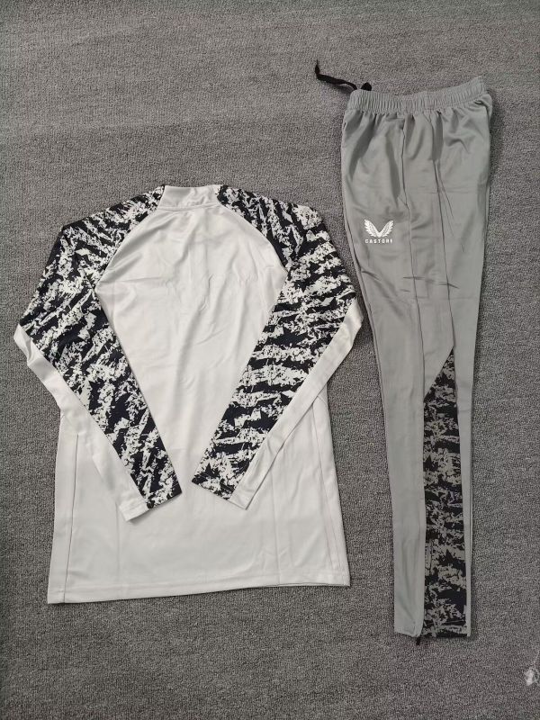 2025-2026 Middlesbrough White Soccer Training Sweater and Pants Football Kit