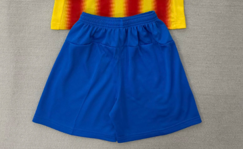 Fan Version 2025-2026 Valencia Third Away Blue Soccer Shorts Football Shorts