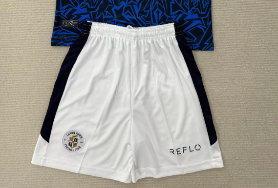 Fan Version 2025-2026 Luton Town Away White Soccer Shorts Horona Football Shorts