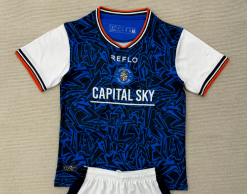 Fan Version 2025-2026 Luton Town Away Blue Soccer Jersey Football Shirt