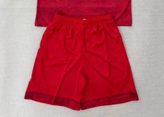 Fan Version 2025-2026 Stuttgart Away Red Soccer Shorts Football Shorts
