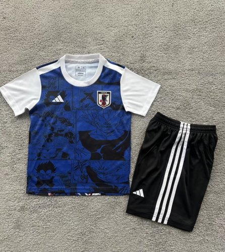 Youth Uniform Kids Kit 2025 Japan Comic Soccer Jersey Shorts Child Football Set