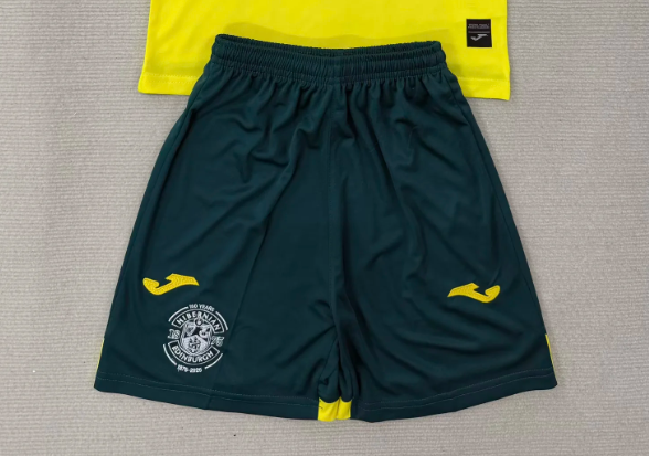 Fan Version 2025-2026 Hibernian Away Soccer Shorts Football Shorts
