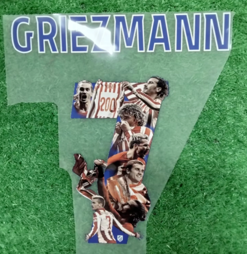 Atletico Madrid 7 GRIEZMANN Lettering