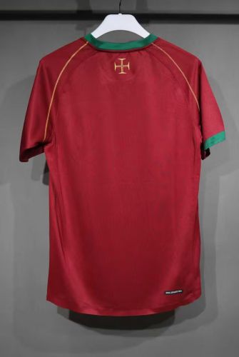 Player Version Retro Jersey 2006 Portugal Home Soccer Jersey Vintage Football Shirt