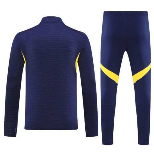 2025-2026 Boca Junior Dark Blue Soccer Training Sweater and Pants Football Kit