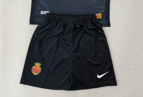 Fan Version 2025-2026 Marllorca Third Away Black Soccer Shorts Football Shorts