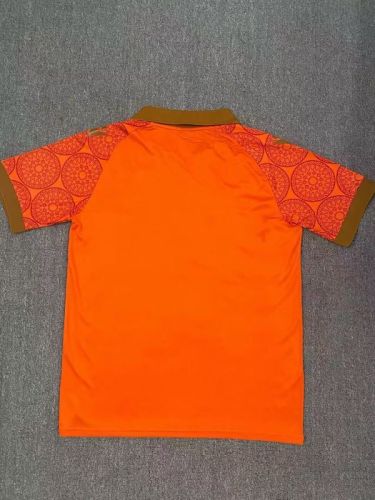 without Sponor Logo Fans Version 2025-2026 Burgos Third Away Orange Soccer Jersey Football Shirt