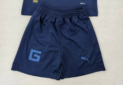 Fan Version 2025-2026 Girona Third Away Dark Blue Soccer Shorts Football Shorts