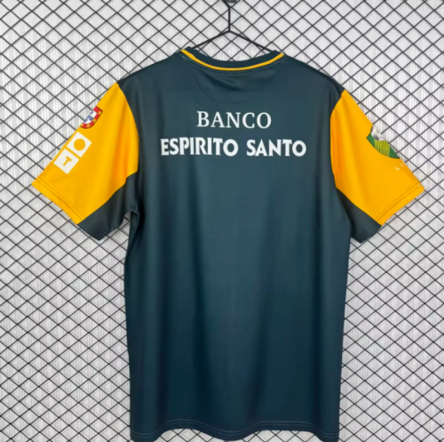 Retro Jersey 2002-2003 Sporting Lisbon Dark Green Soccer Training Jersey Vintage Football Shirt