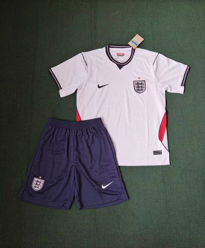 Adult Uniform 2026 England Home Soccer Jersey Shorts Football Set