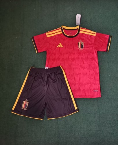 Adult Uniform 2026 BEL Home Soccer Jersey Shorts Men's Football Set