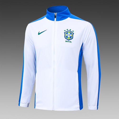 2024-2025 Brazil White Soccer Jacket Brasil Football Jacket