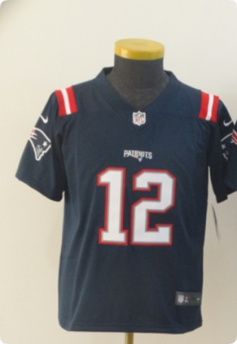 New England Patriots Navy Youth Color Rush Limited Jersey