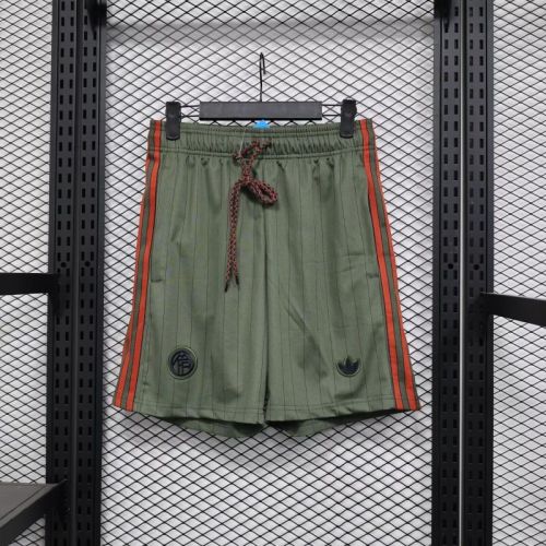 Fan Version 2025-2026 Bayern Munich Dark Green Icon Soccer Shorts Football Shorts