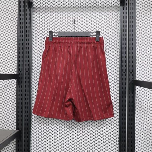 Fan Version 2025-2026 Ajax Dark Red Icon Soccer Shorts Football Shorts