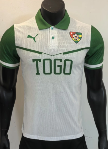 Player Version 2026 Togo White Soccer Jersey Football Shirt