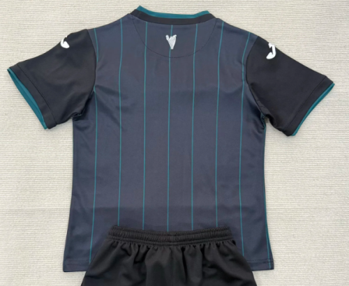 Fans Version 2025-2026 Hibernian Third Away Black Soccer Jersey Football Shirt