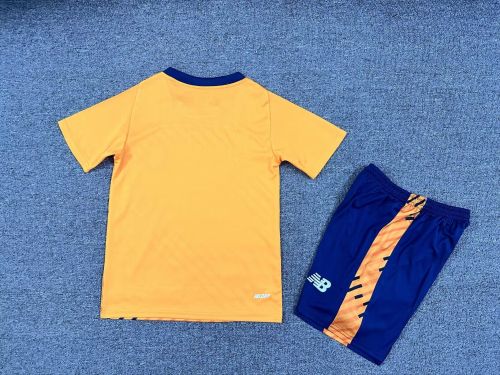 Youth Uniform Kids Kit Cardiff City 2025-2026 Third Away Soccer Jersey Shorts Child Football Set