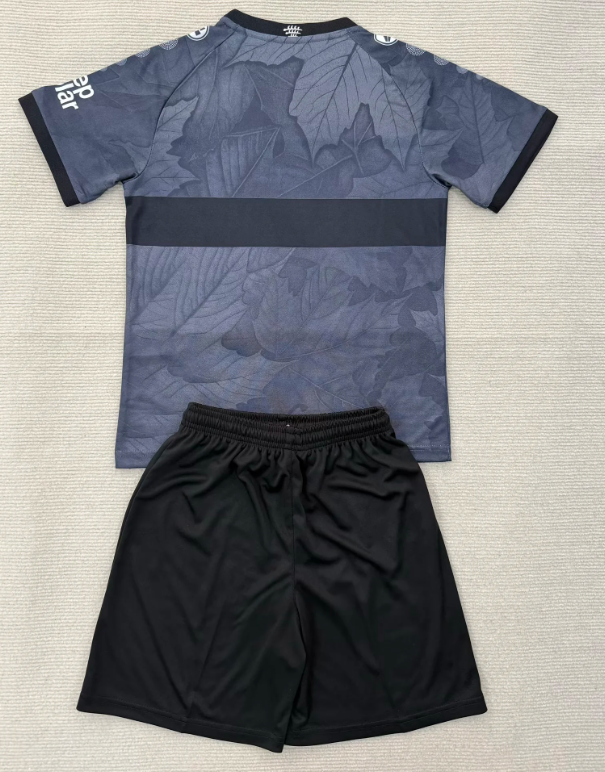 Youth Uniform Kids Kit 2025-2026 Stuttgart Third Away Grey Soccer Jersey Shorts Horona Child Football Set