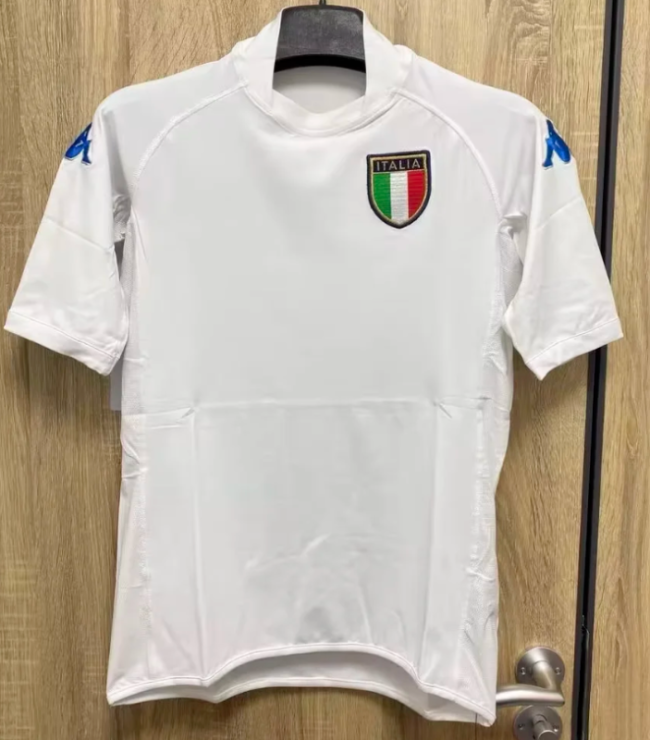 Retro Jersey 2000 Italy Away White Soccer Jersey Vintage Football Shirt