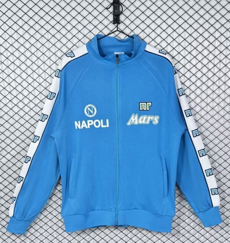 Retro Jacket 1988-1989 Napoli Blue Soccer Jacket Napoles Football Jacket