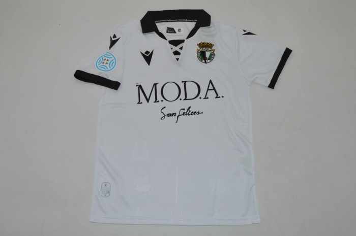 with Sponor Logo+Patch Fans Version 2025-2026 Burgos Home Soccer Jersey Football Shirt