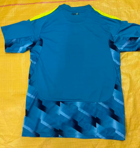 Fan Version 2026 Spain Blue Goalkeeper Soccer Jersey España Camisetas de Futbol