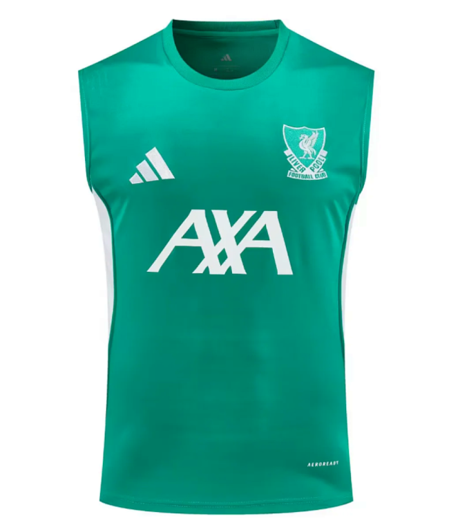Fan Version 2025-2026 Liverpool Green Soccer Training Vest Football Shirt