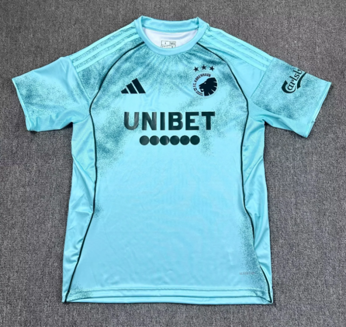 Fan Version 2025-2026 Copenhagen Third Away Blue Soccer Jersey Football Shirt
