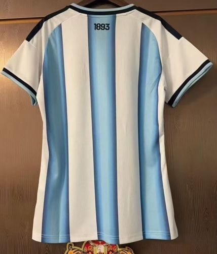 with FIFA World Champions 2022 Patch Women 2026 Argentina Home Soccer Jersey Girl Football Shirt