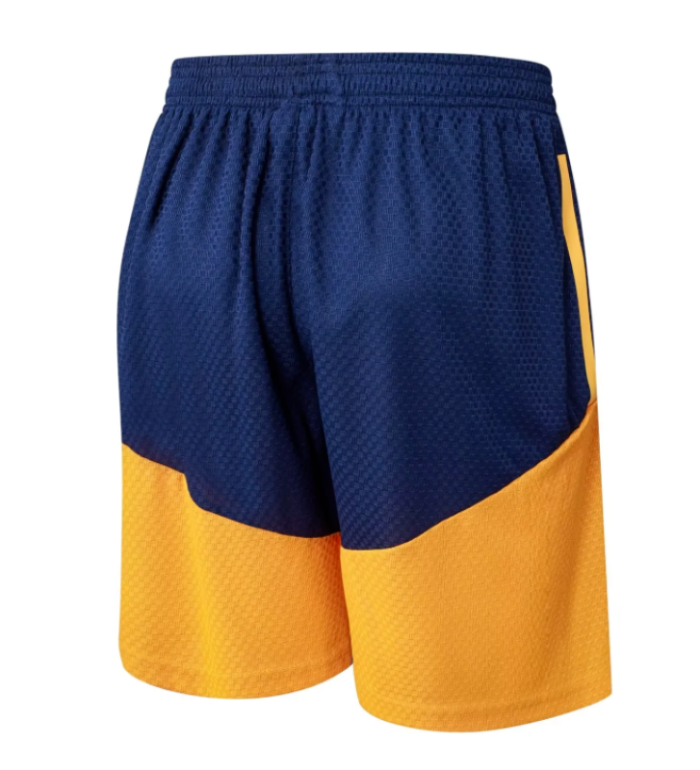 Fan Version 2025-2026 Arsenal Blue/Yellow Soccer Shorts Football Shorts
