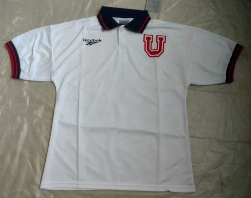 Retro Jersey 1998 Universidad de Chile Away White Soccer Jersey Vintage Football Shirt