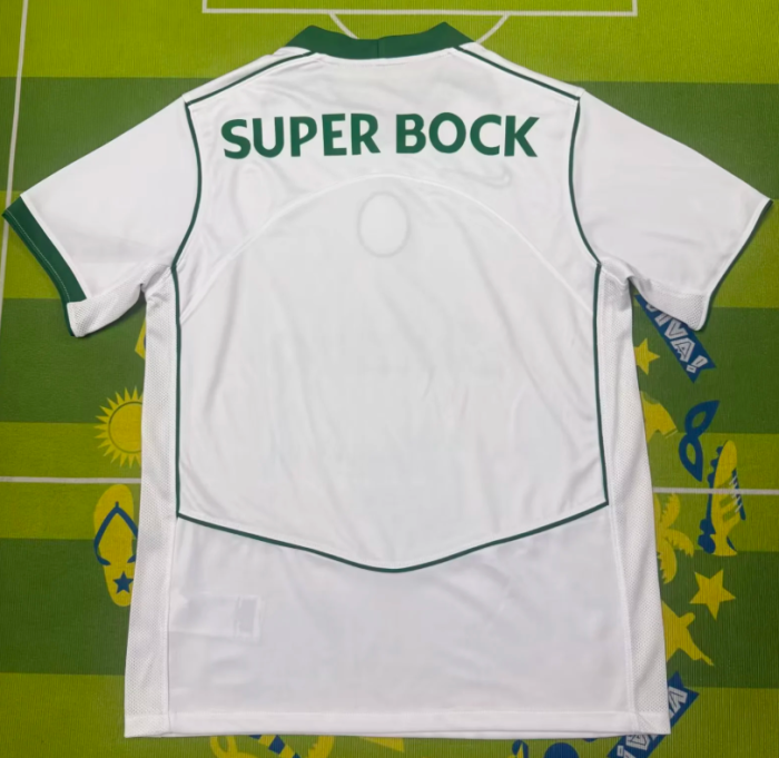 Fan Version 2025-2026 Sporting Lisbon Fourth Away White/Green Football Shirt Soccer Jersey