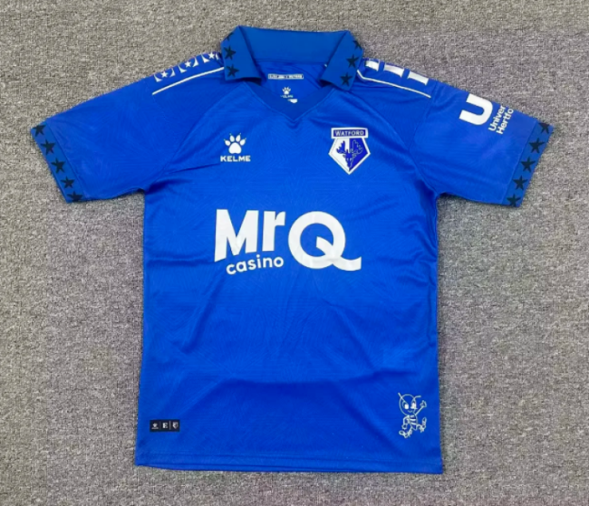 Fans Version 2025-2026 Watford Third Away Blue Soccer Jersey Football Shirt