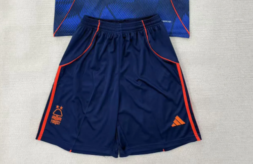Fan Version 2025-2026 Nottingham Forest Third Away Dark Blue Soccer Shorts Football Shorts