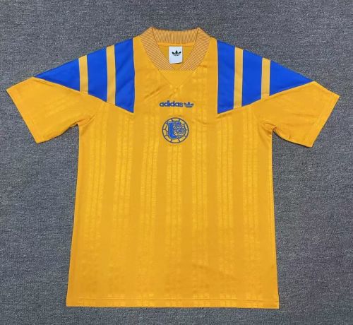 Fan Version 2025-2026 Tigres UANL Yellow Soccer Jersey Football Top