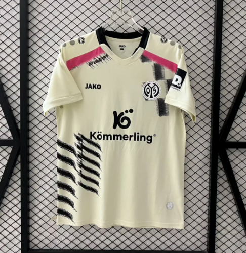 Fan Version 2025-2026 Mainz 05 Third Away Grey Soccer Jersey Football Shirt