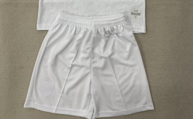 Fan Version 2025-2026 Stuttgart 100th Anniversary White Soccer Shorts Football Shorts