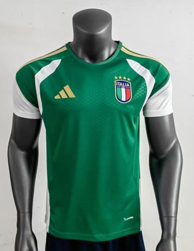 Player Version 2025-2026 Italy Green/White Soccer Training Jersey Football Shirt